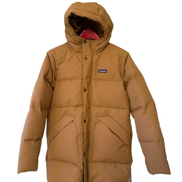 Patagonia Tan Hooded Parka - Picture 2 of 11